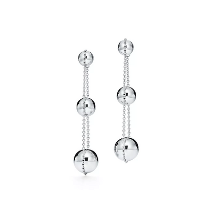 [Glow Muse ]TRIPLE DROP SILVER EARRINGS