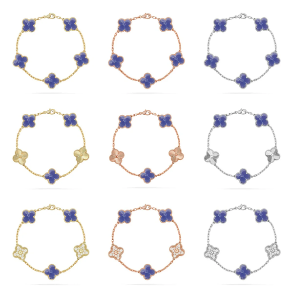 [⭐Glow Muse]CLOVER 5 MOTIF BLUE VEINS BRACELET COLLECTION