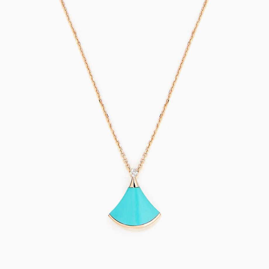 [⭐Glow Muse ]DREAM NECKLACE TURQUOISE PINK GOLD