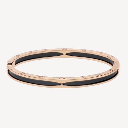 [⭐Glow Muse ]ZERO 1 PINK GOLD WITH BLACK CERAMIC BRACELET