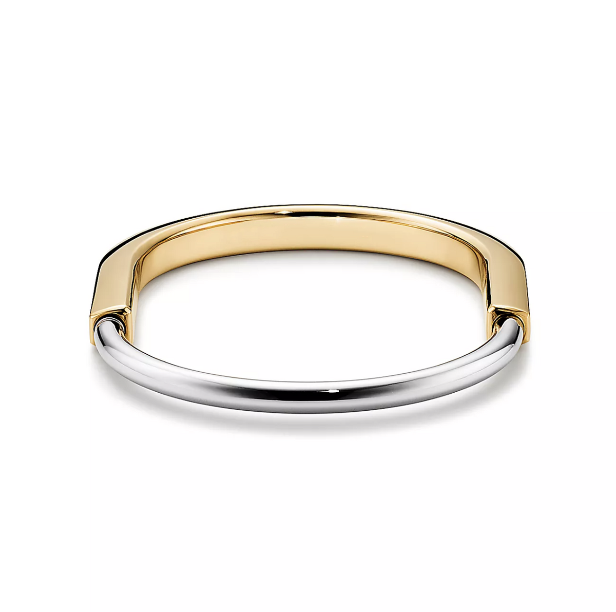 [Glow Muse ]LOCK BRACELET YELLOW AND WHITE GOLD