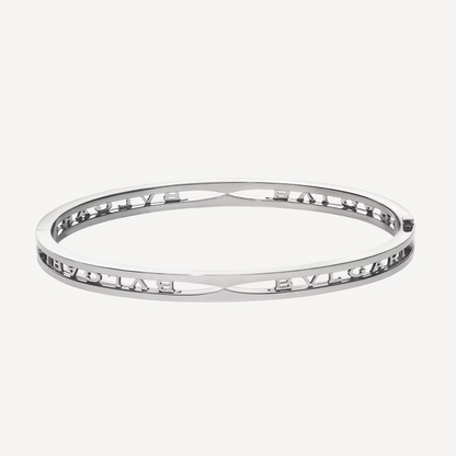 [⭐Glow Muse ]ZERO 1 SPIRAL LOGO SILVER BRACELET