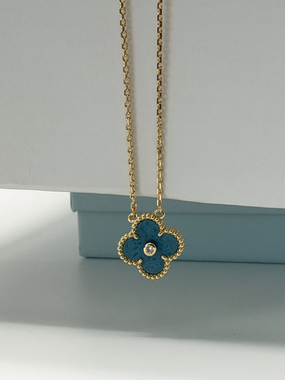 [⭐Glow Muse]Vintage Alhambra Holiday Pendant Necklace