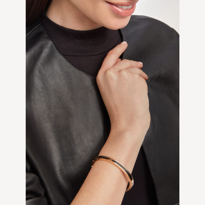 [⭐Glow Muse ]ZERO 1 PINK GOLD WITH BLACK CERAMIC BRACELET