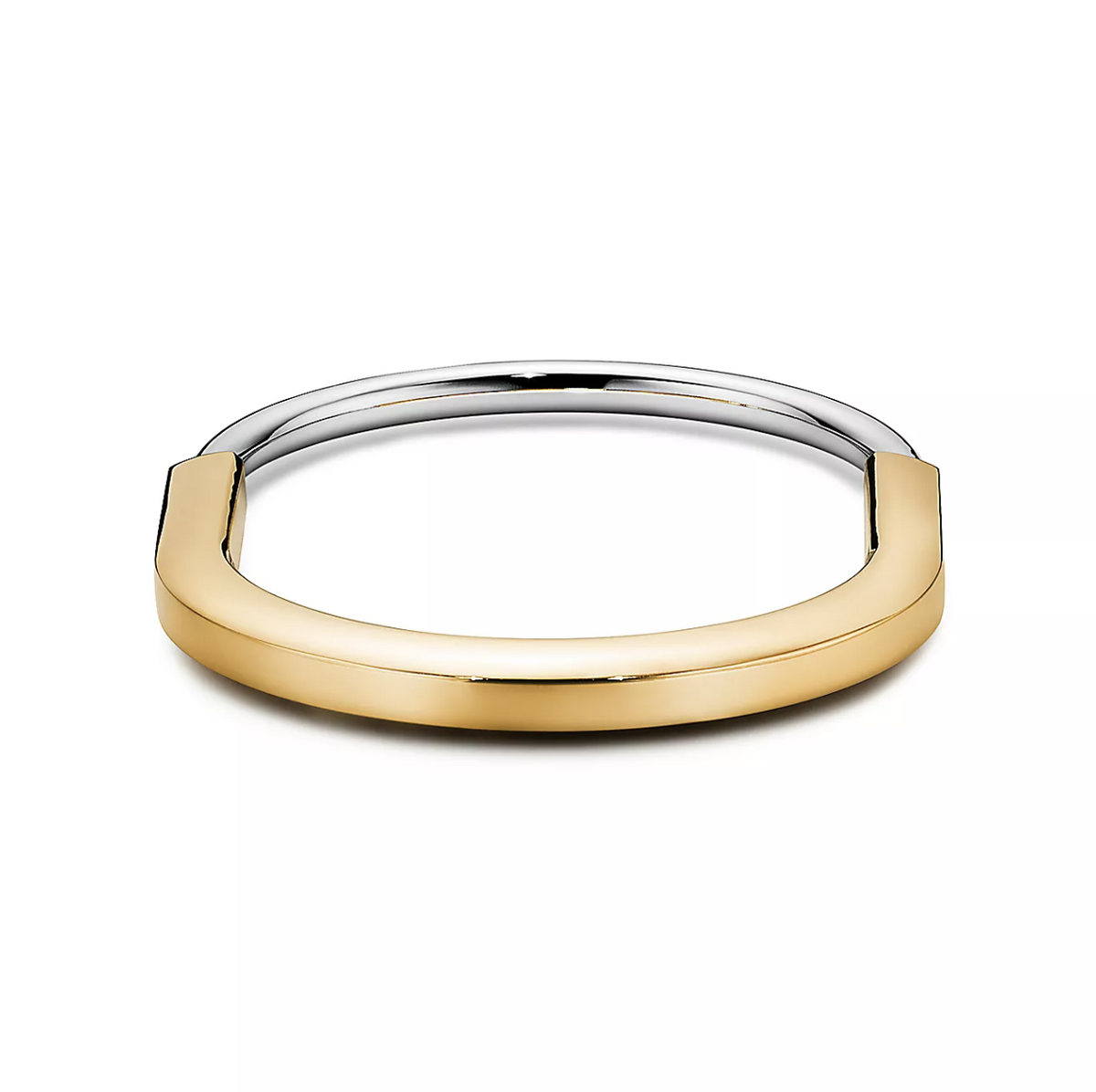 [Glow Muse ]LOCK BRACELET YELLOW AND WHITE GOLD