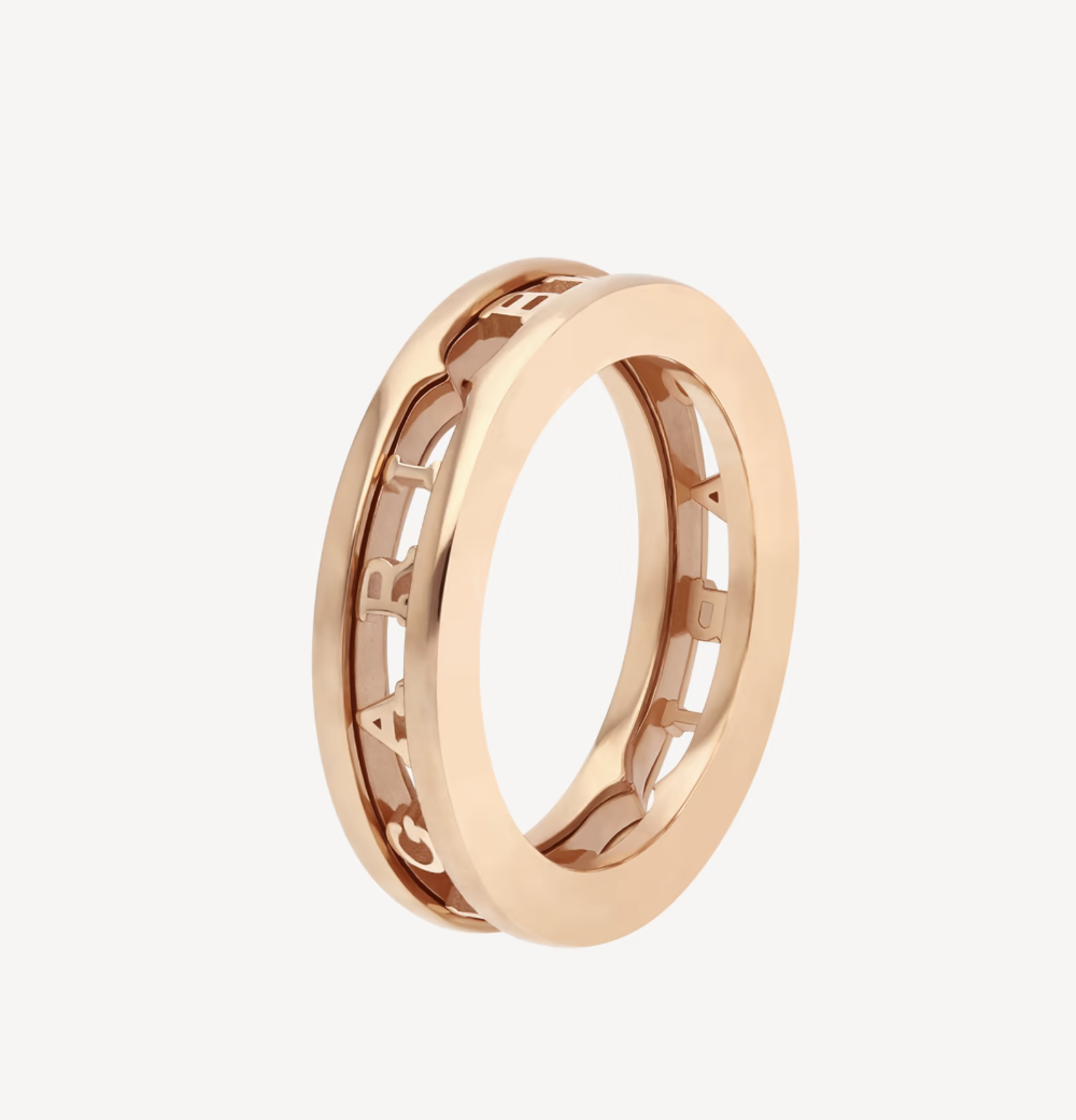 [⭐Glow Muse ]ZERO 1 ONE-BAND WITH OPENWORK LOGO SPIRAL RING
