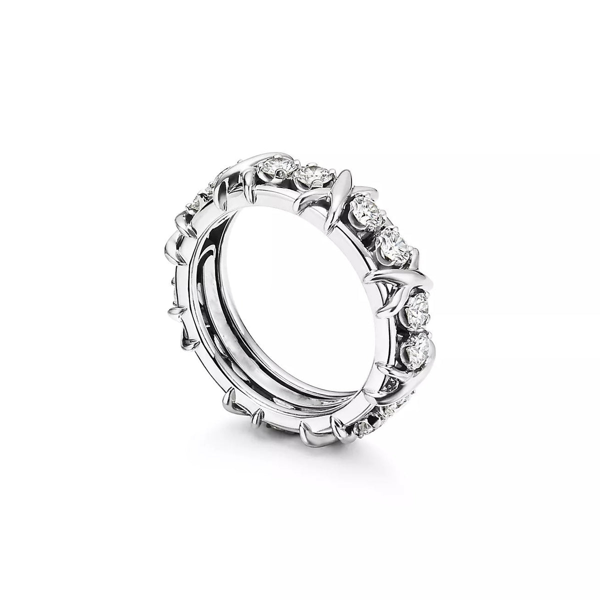 [Glow Muse ]SIXTEEN STONE SILVER RING