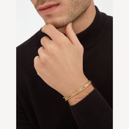 [⭐Glow Muse ]ZERO 1 SPIRAL AND PAVED DIAMOND GOLD BRACELET