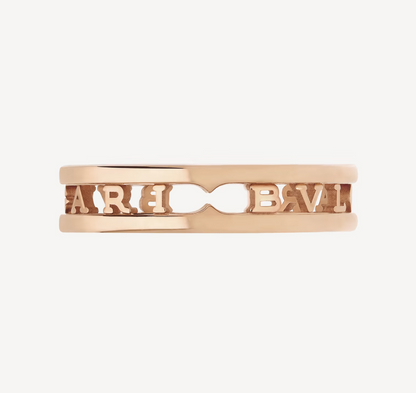 [⭐Glow Muse ]ZERO 1 ONE-BAND WITH OPENWORK LOGO SPIRAL RING