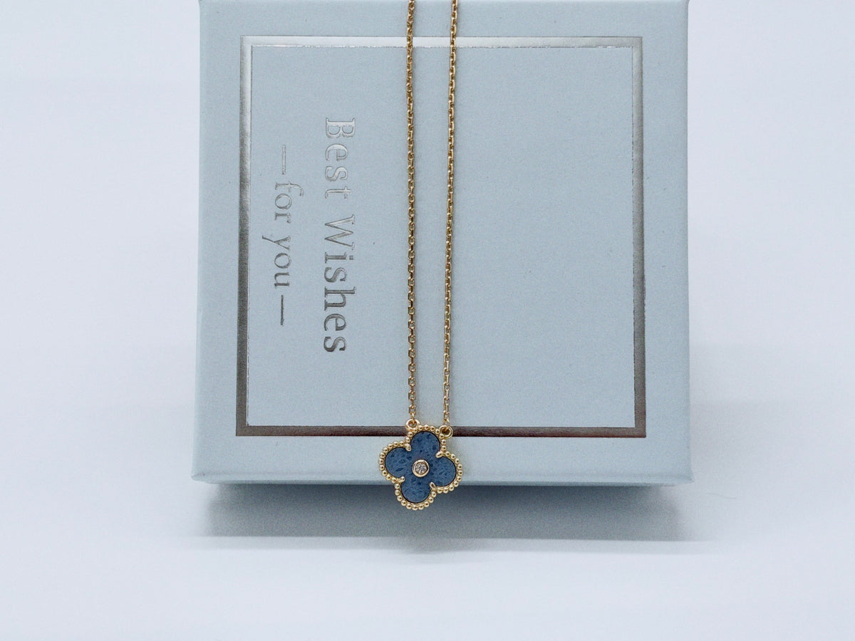 [⭐Glow Muse]Vintage Alhambra Holiday Pendant Necklace