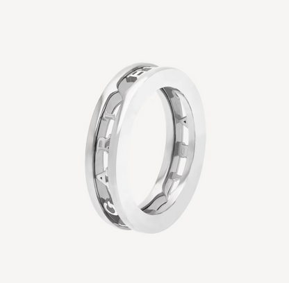 [⭐Glow Muse ]ZERO 1 ONE-BAND WITH OPENWORK LOGO SPIRAL RING