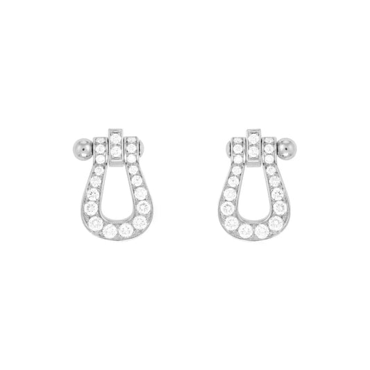 [Glow Muse]FORCE 10 FULL DIAMOND STUD EARRINGS MINI MODEL