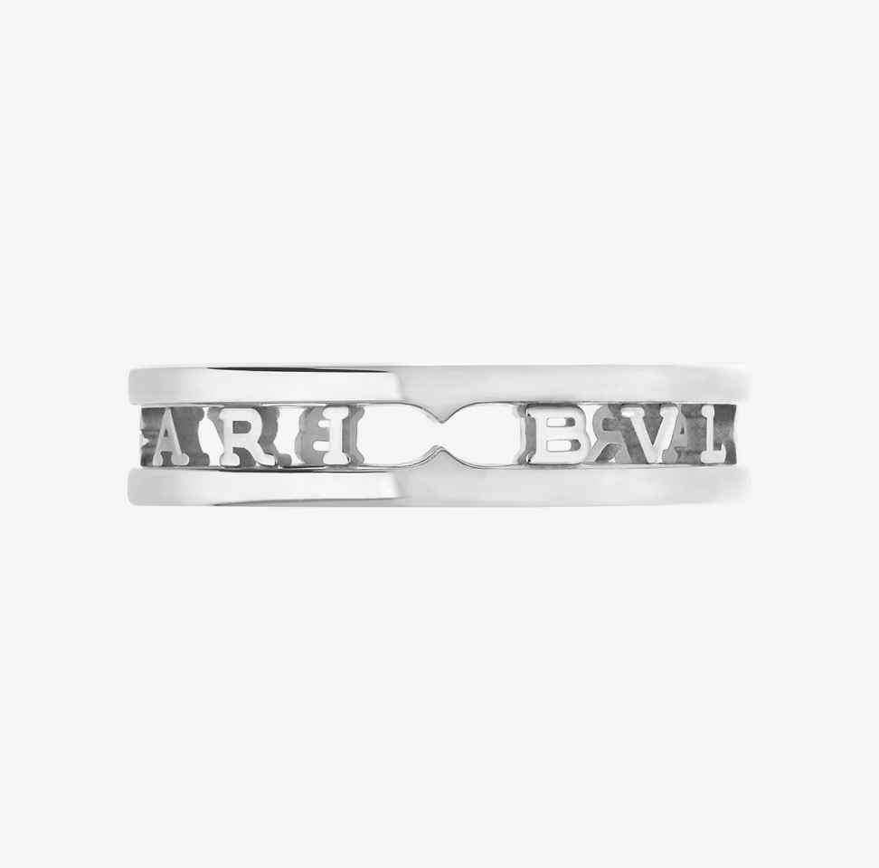 [⭐Glow Muse ]ZERO 1 ONE-BAND WITH OPENWORK LOGO SPIRAL RING