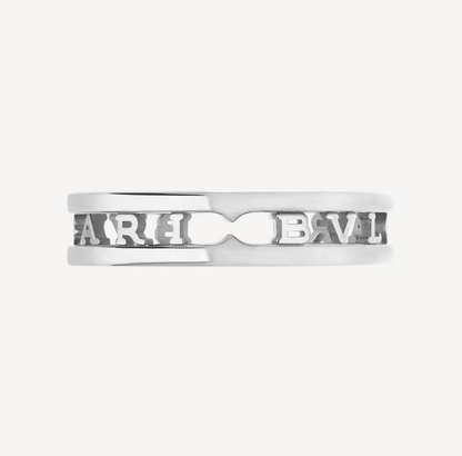 [⭐Glow Muse ]ZERO 1 ONE-BAND WITH OPENWORK LOGO SPIRAL RING