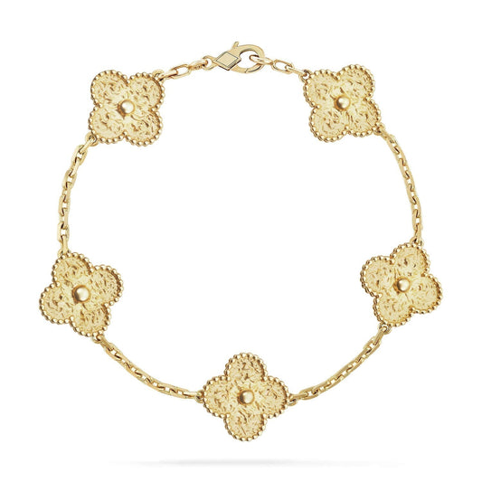 [⭐Glow Muse]CLOVER 5 MOTIFS BRONZING BRACELET