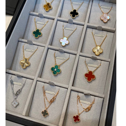 [Glow Muse]CLOVER 15MM LASER NECKLACE