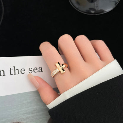 [Glow Muse ]T WIDE DIAMOND RING