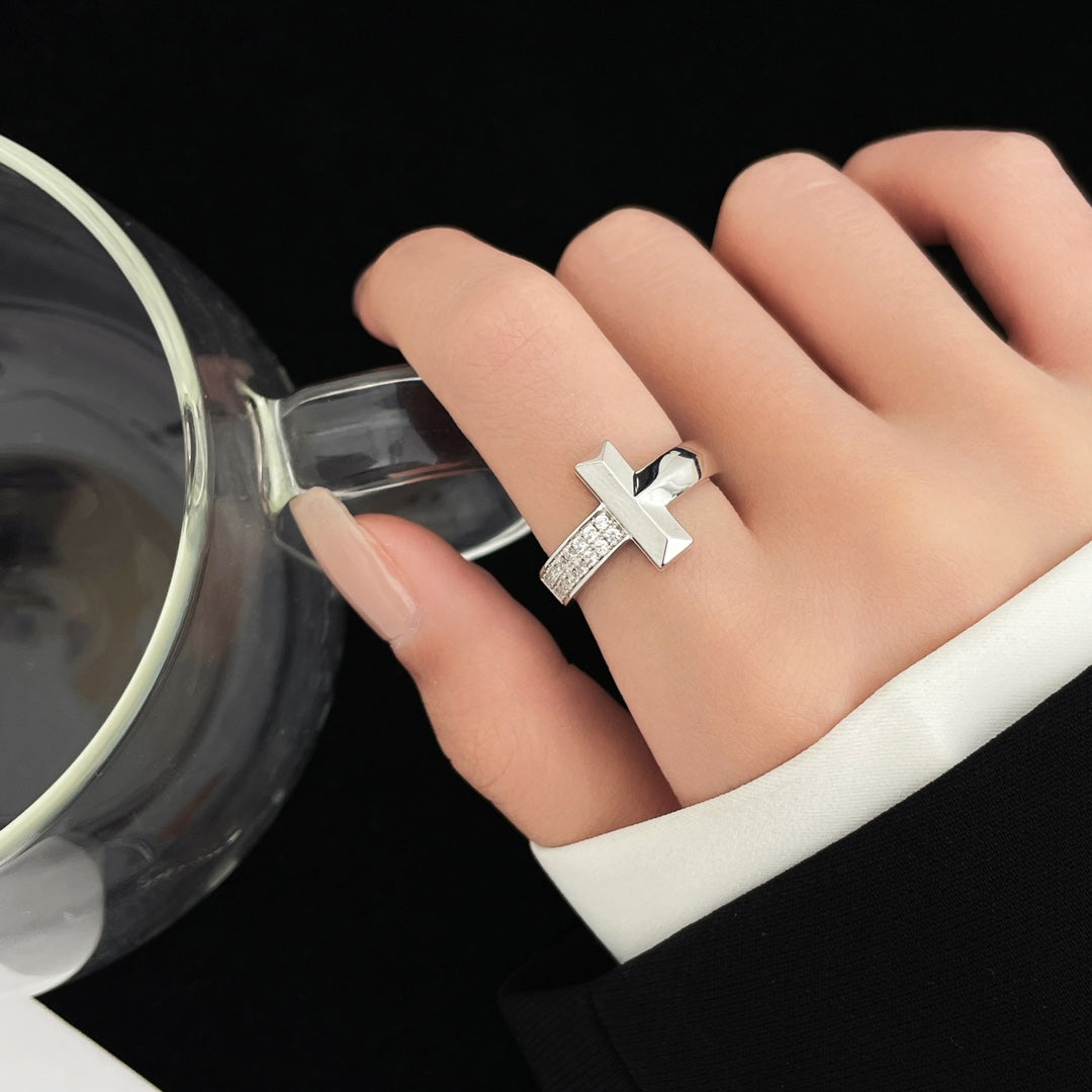 [Glow Muse ]T WIDE DIAMOND RING