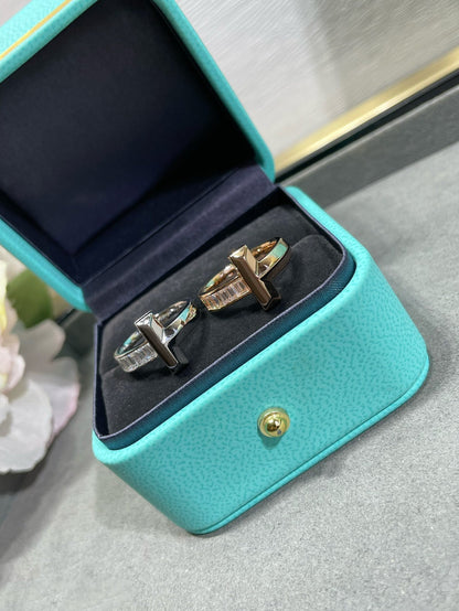 [Glow Muse ]T1 WIDE 4.5MM DIAMOND RING