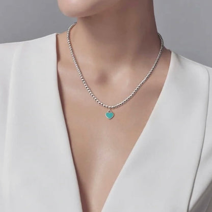 [Glow Muse ]RETURN TO TIF SILVER BEAD NECKLACE