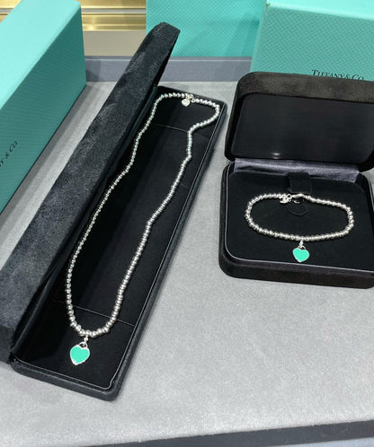 [Glow Muse ]RETURN TO TIF SILVER BEAD NECKLACE