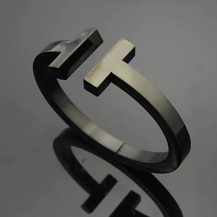 [Glow Muse ]T SQUARE OPEN BRACELET