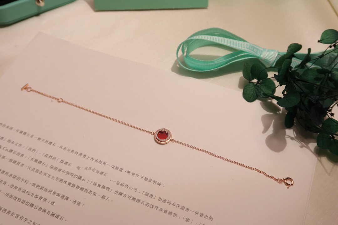 [Glow Muse ]DIAMOND CIRCLE PINK GOLD BRACELET