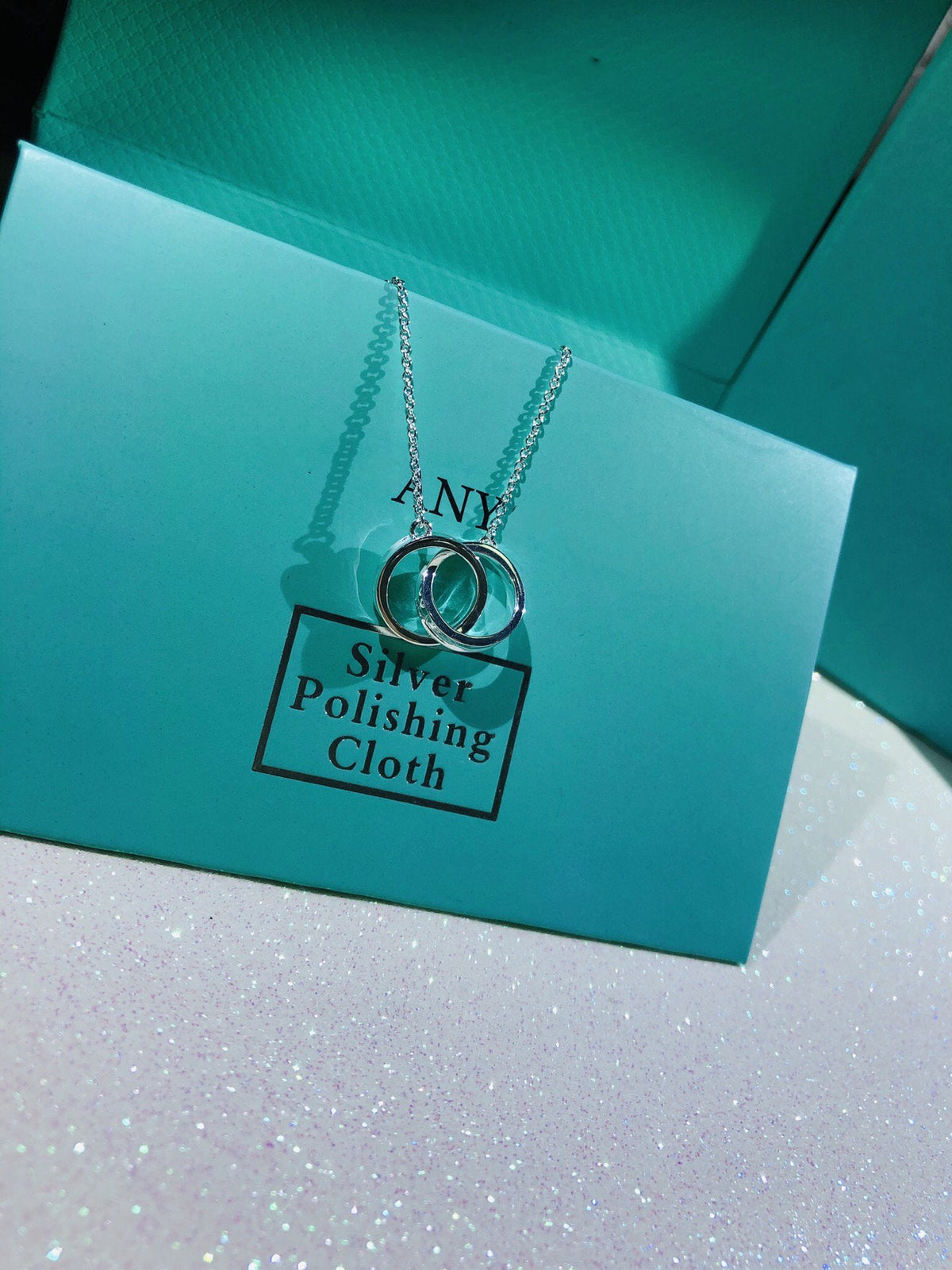 [Glow Muse ]INTERLOCKING CIRCLES PENDANT SMALL NECKLACE