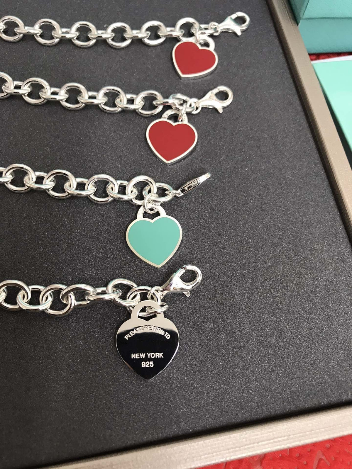 [Glow Muse ]HEART TAG BRACELET SILVER MEDIUM