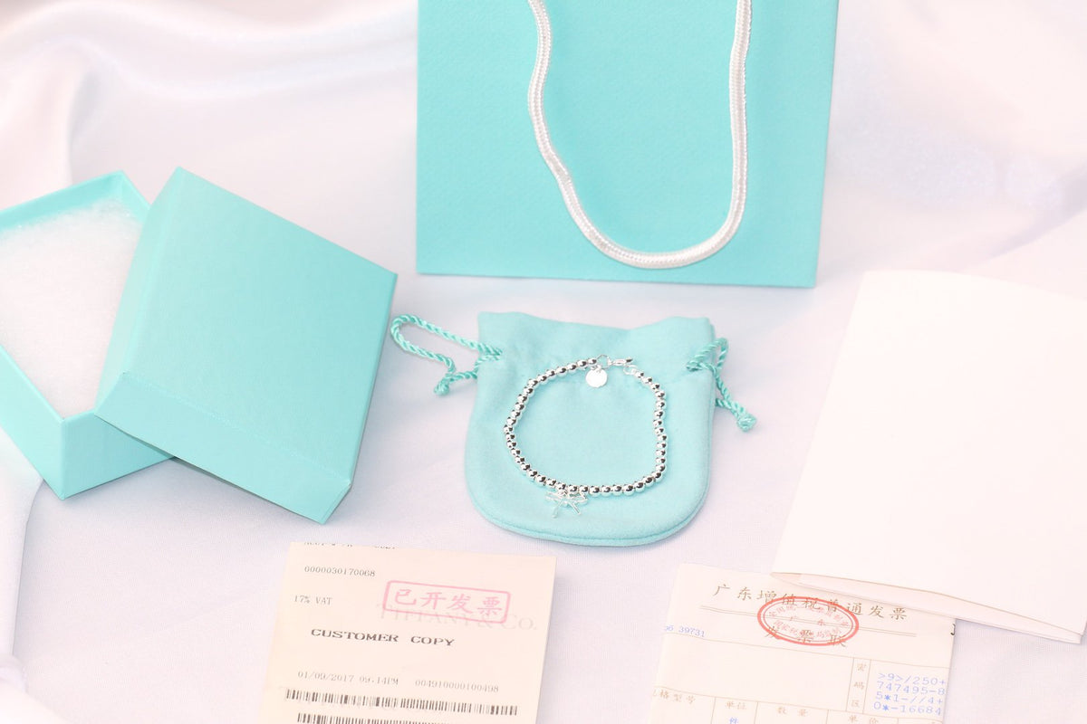 [Glow Muse ]STERLING SILVER BOW BEAD BRACELET