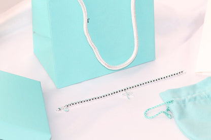 [Glow Muse ]STERLING SILVER BOW BEAD BRACELET