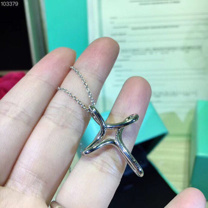 [Glow Muse ]CROSS NECKLACE STERLING SILVER MATERIAL