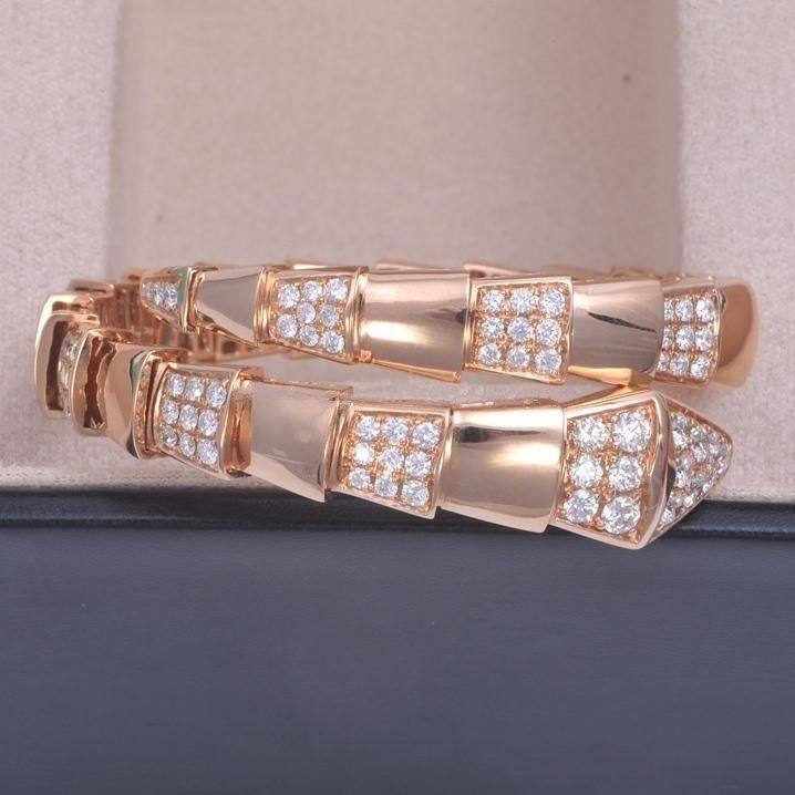 [⭐Glow Muse ]SERPENTI BRACELET PINK GOLD DIAMOND