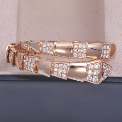 [⭐Glow Muse ]SERPENTI BRACELET PINK GOLD DIAMOND