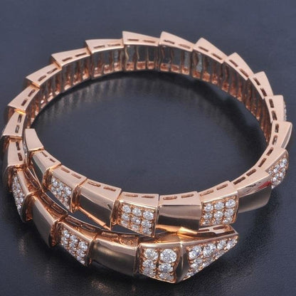 [⭐Glow Muse ]SERPENTI BRACELET PINK GOLD DIAMOND