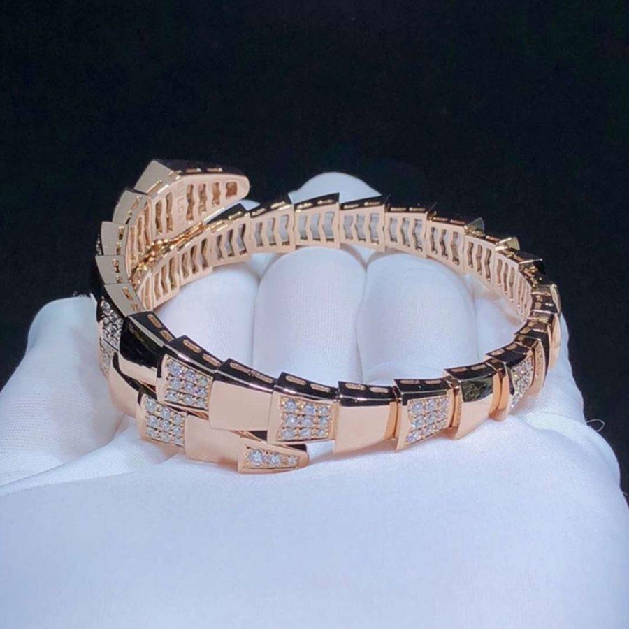 [⭐Glow Muse ]SERPENTI BRACELET PINK GOLD DIAMOND