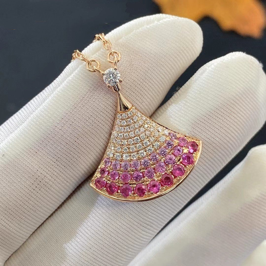 [⭐Glow Muse ]DREAM NECKLACE PINK GOLD PINK DIAMOND