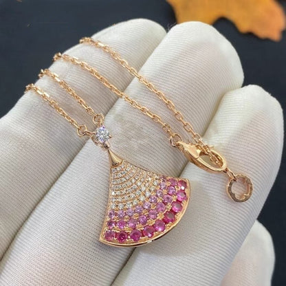 [⭐Glow Muse ]DREAM NECKLACE PINK GOLD PINK DIAMOND