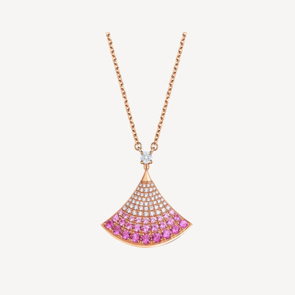 [⭐Glow Muse ]DREAM NECKLACE PINK GOLD PINK DIAMOND