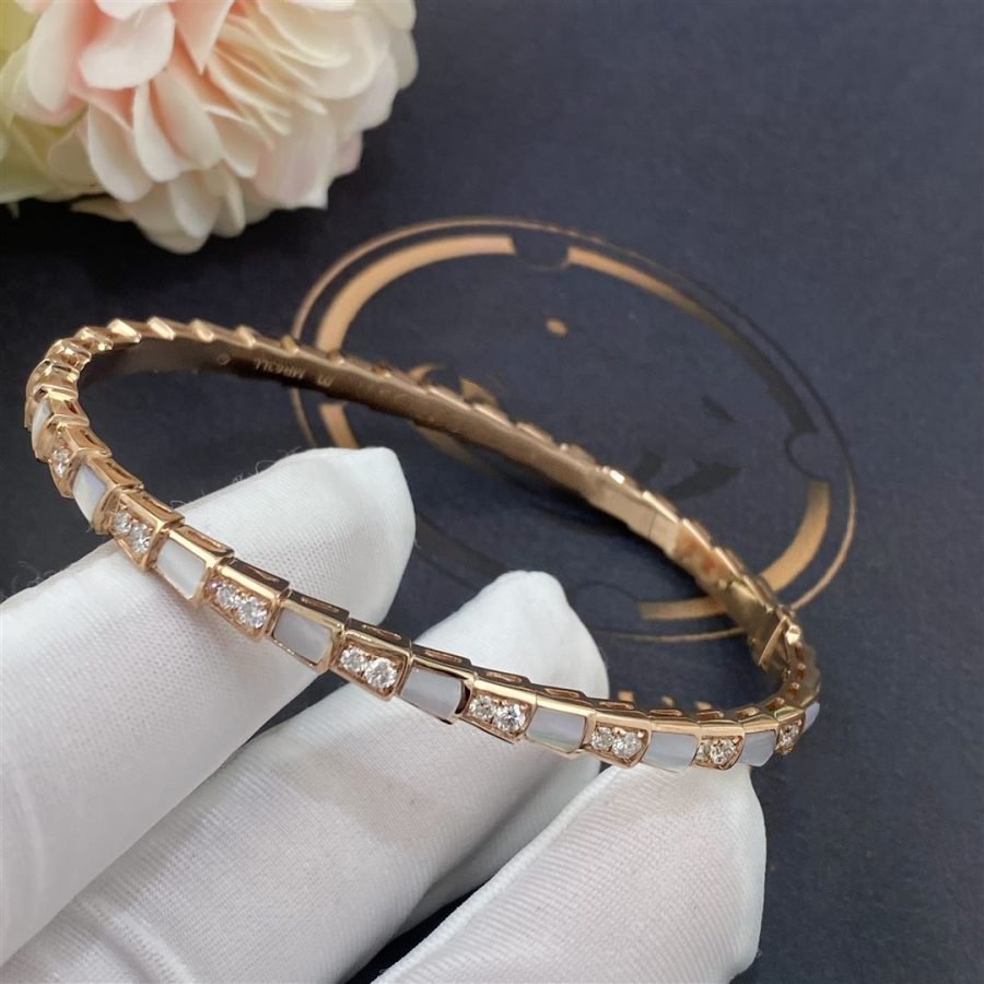 [⭐Glow Muse ]SERPENTI BRACELET PINK GOLD MOP DIAMOND