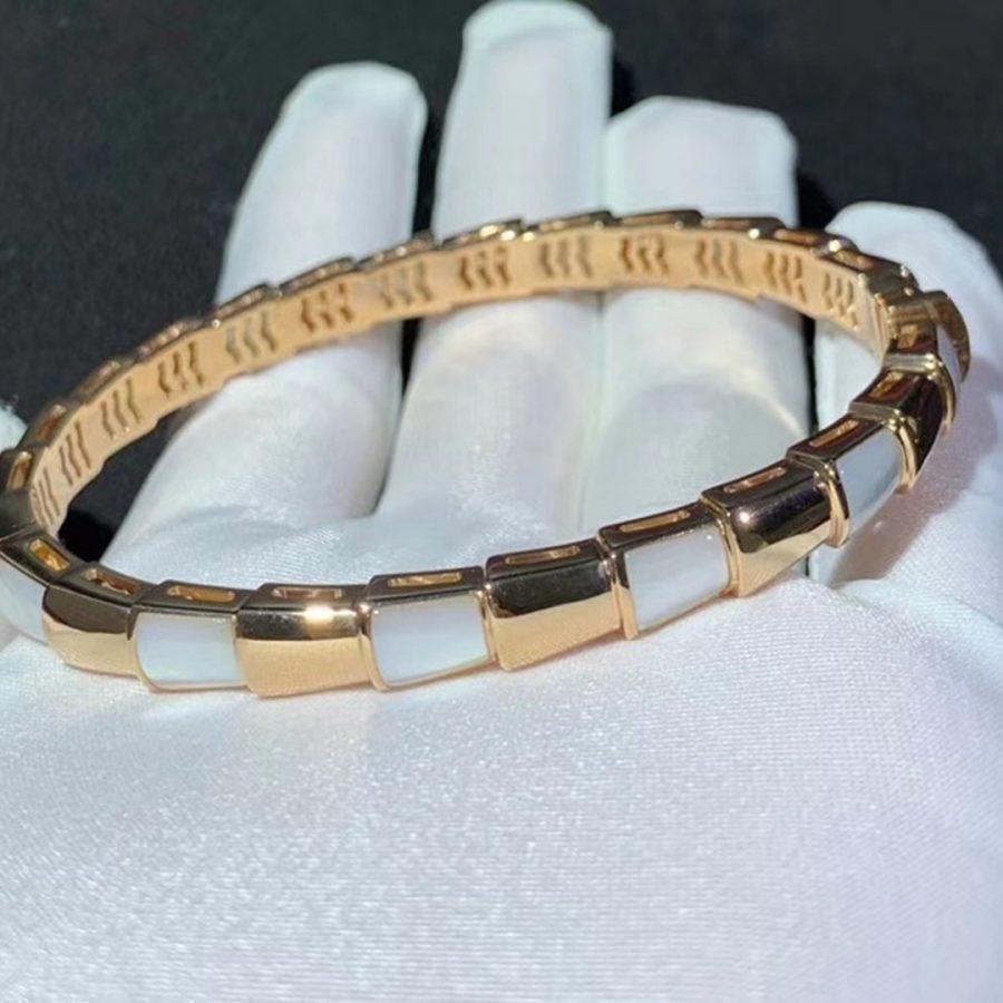 [⭐Glow Muse ]SERPENTI BRACELET PINK GOLD MOP