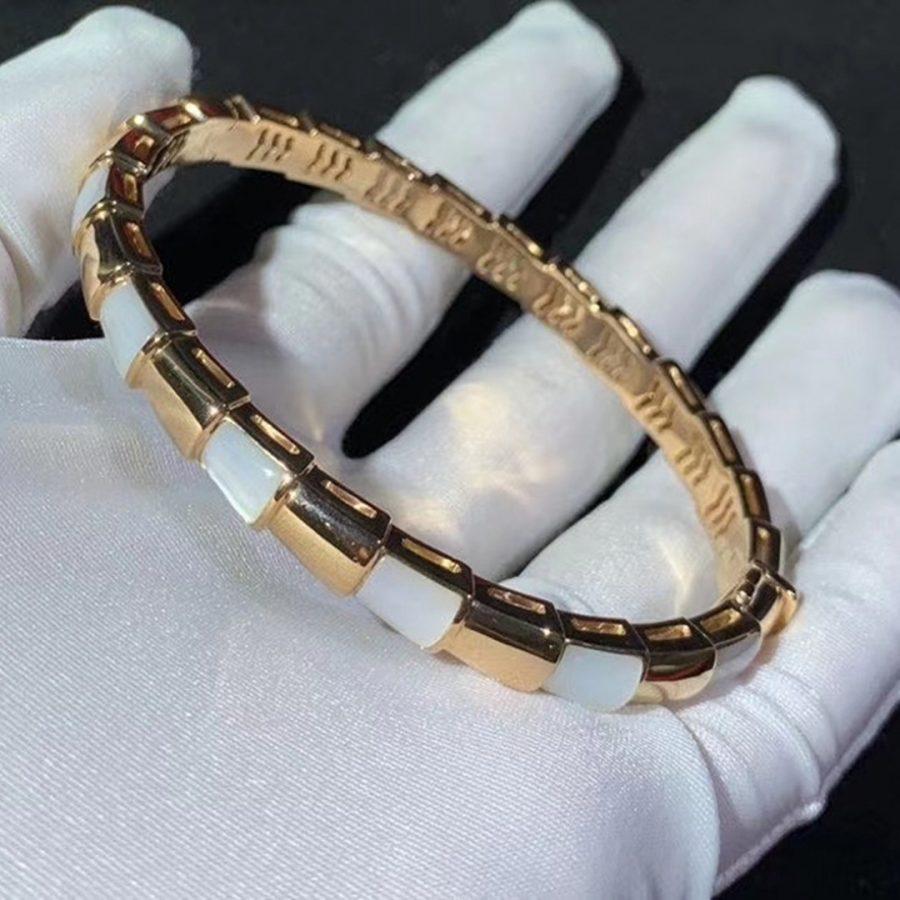 [⭐Glow Muse ]SERPENTI BRACELET PINK GOLD MOP