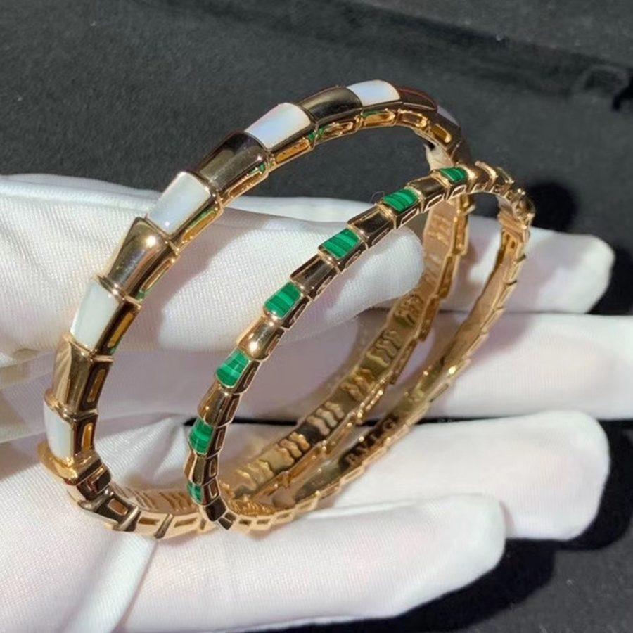 [⭐Glow Muse ]SERPENTI BRACELET PINK GOLD MOP