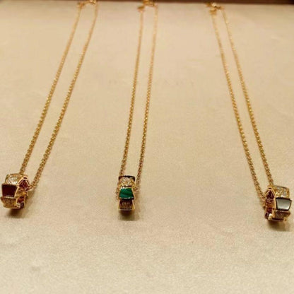 [⭐Glow Muse ]SERPENTI PEDANT DIAMOND NECKLACE