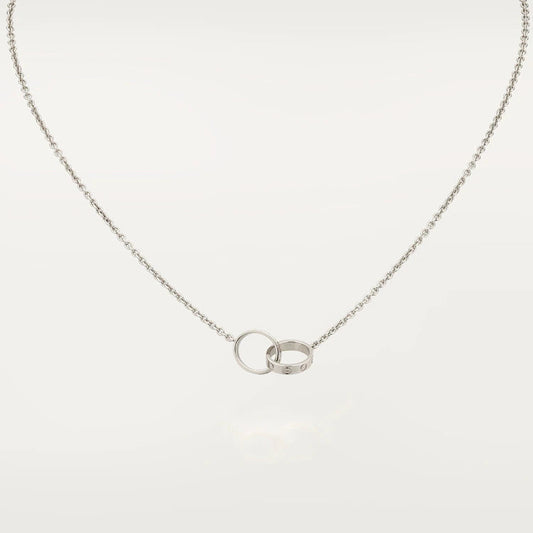 [Glow Muse]LOVE NECKLACE PINK GOLD AND SILVER