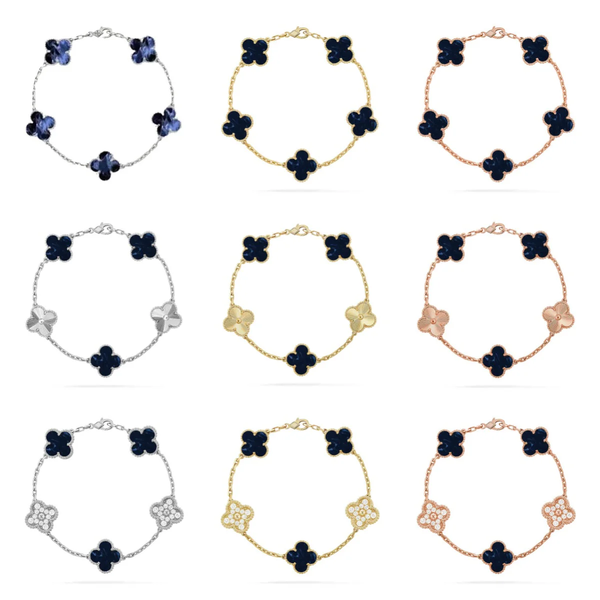 [⭐Glow Muse]CLOVER 5 MOTIF PIETERSITE BRACELET COLLECTION