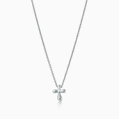 [Glow Muse ]CROSS PENDANT MINI BARE CROSS NECKLACE