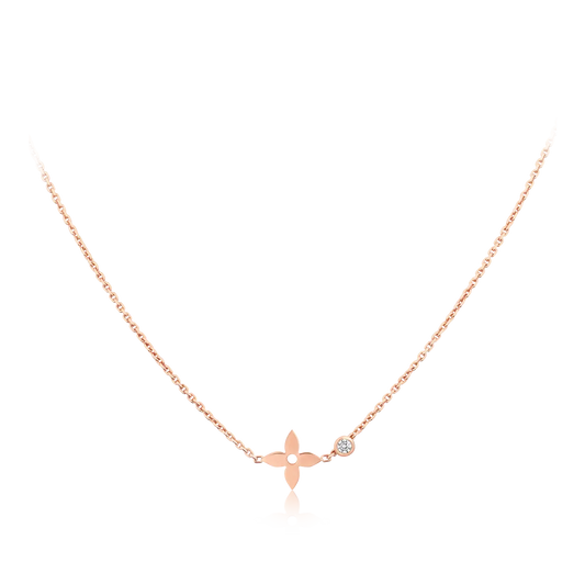 [Glow Muse]BLOSSOM PENDANT PINK GOLD AND DIAMOND