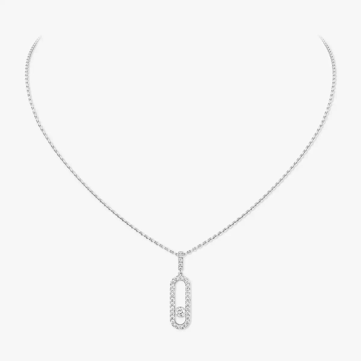 [Glow Muse]Move Uno Diamond Necklace in Rose Gold