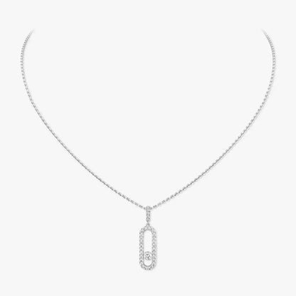 [Glow Muse]Move Uno Diamond Necklace in Rose Gold